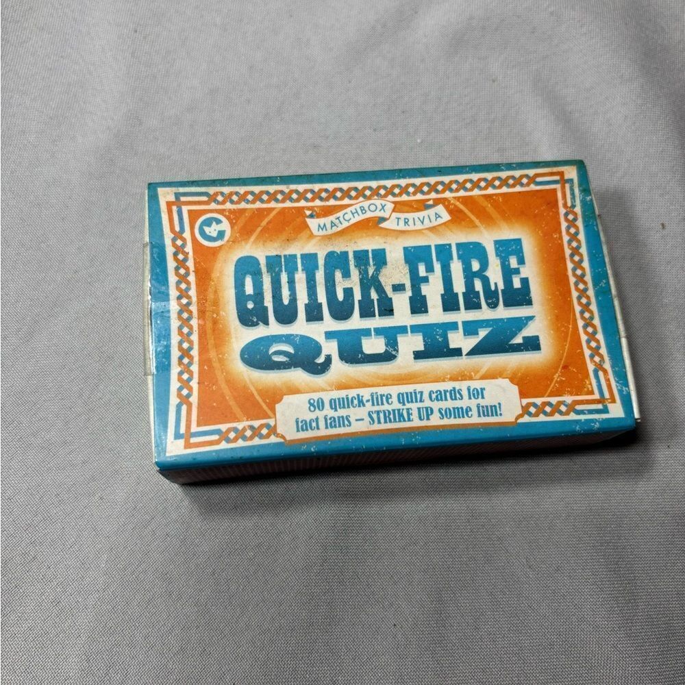 New QUICK-FIRE QUIZ TRIVIA CARD GAME NWT